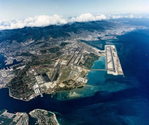 Hickam Air Force Base and Honolulu International Airport, July 14, 1992. 