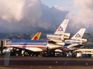 American Airlines at Honolulu International Airport, 1994. 