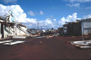 Hurricane Iniki damage, Lihue Airport 1992