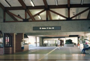 Hallway to Gates, Kahului Airport, Hawaii, December 14, 1993.