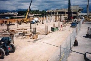 Construction of Gates 31-34, Ewa Concourse, HNL, March 11, 1992.