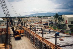Construction of Gates 31-34, Ewa Concourse, HNL, March 11, 1992.