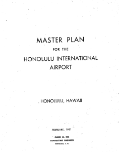 Master Plan Honolulu International Airport 1951