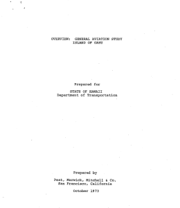 Oahu General Aviation Study 1973