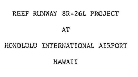 Reef Runway Project